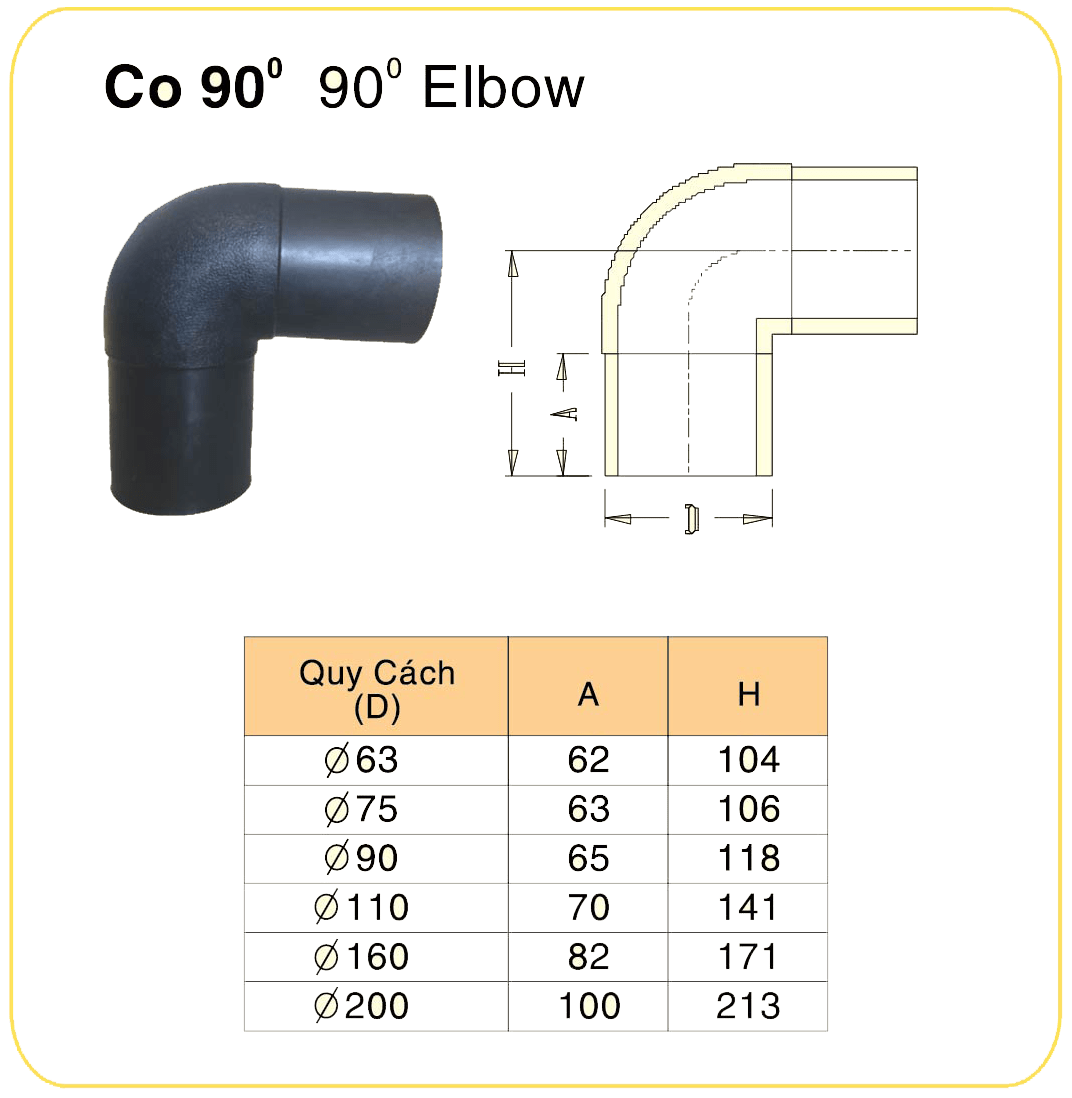Phụ kiện HDPE đúc lắp ngoài - ISO4427 (Sao chép)