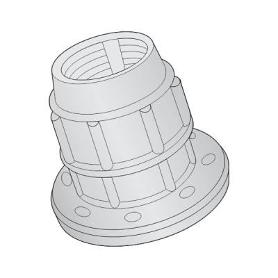 Mặt Bích 1 Đầu Măng Sông HDPE Sino