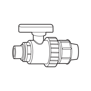 Van 1 đầu ren ngoài HDPE Sino