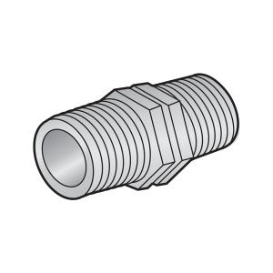 Nối thẳng 2 đầu ren ngoài - Kép nhựa uPVC