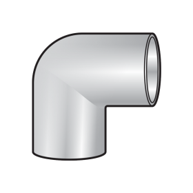 Nối góc 90 độ phổ thông uPVC Sino