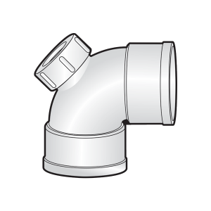 Nối góc 91.5 độ có cửa kiểm tra uPVC Sino