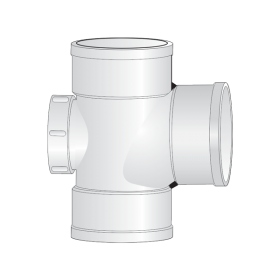 Tê 91.5 độ có cửa kiểm tra uPVC Sino