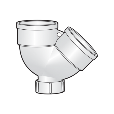 Cút cong có cửa kiểm tra và lỗ treo giữ cút uPVC Sino