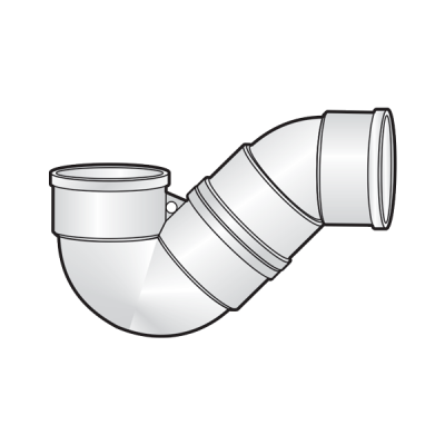 Cút chữ P uPVC Sino