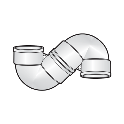 Cút chữ S uPVC -Sino