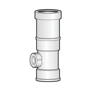 Nối thẳng có cửa kiểm tra và đốt co giãn uPVC sino