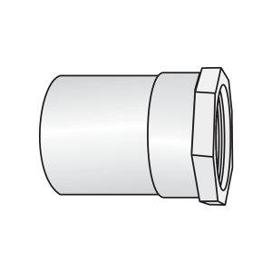 Nối thẳng ren trong đồng uPVC Sino