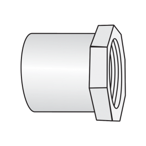 Nối thẳng ren trong uPVC Sino