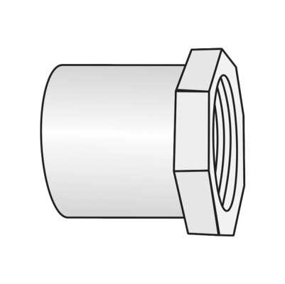 Nối thẳng ren trong uPVC Sino