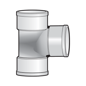 Tê 91.5 độ phun phủ upvc sino
