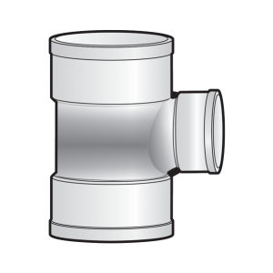 Tê thu 91.5 độ phun phủ uPVC Sino