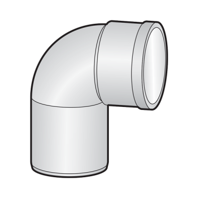 Nối góc 91.5 một đầu nối trong uPVC Sino