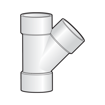 Y đều 45 độ uPVC Sino