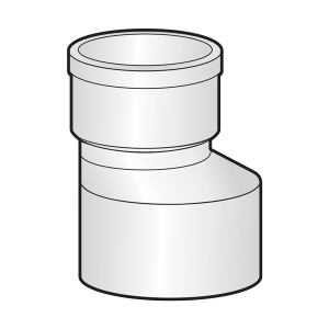 Nối thu lệch tâm uPVC Sino