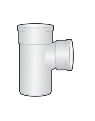 Tê 90 một đầu nối trong upvc sino